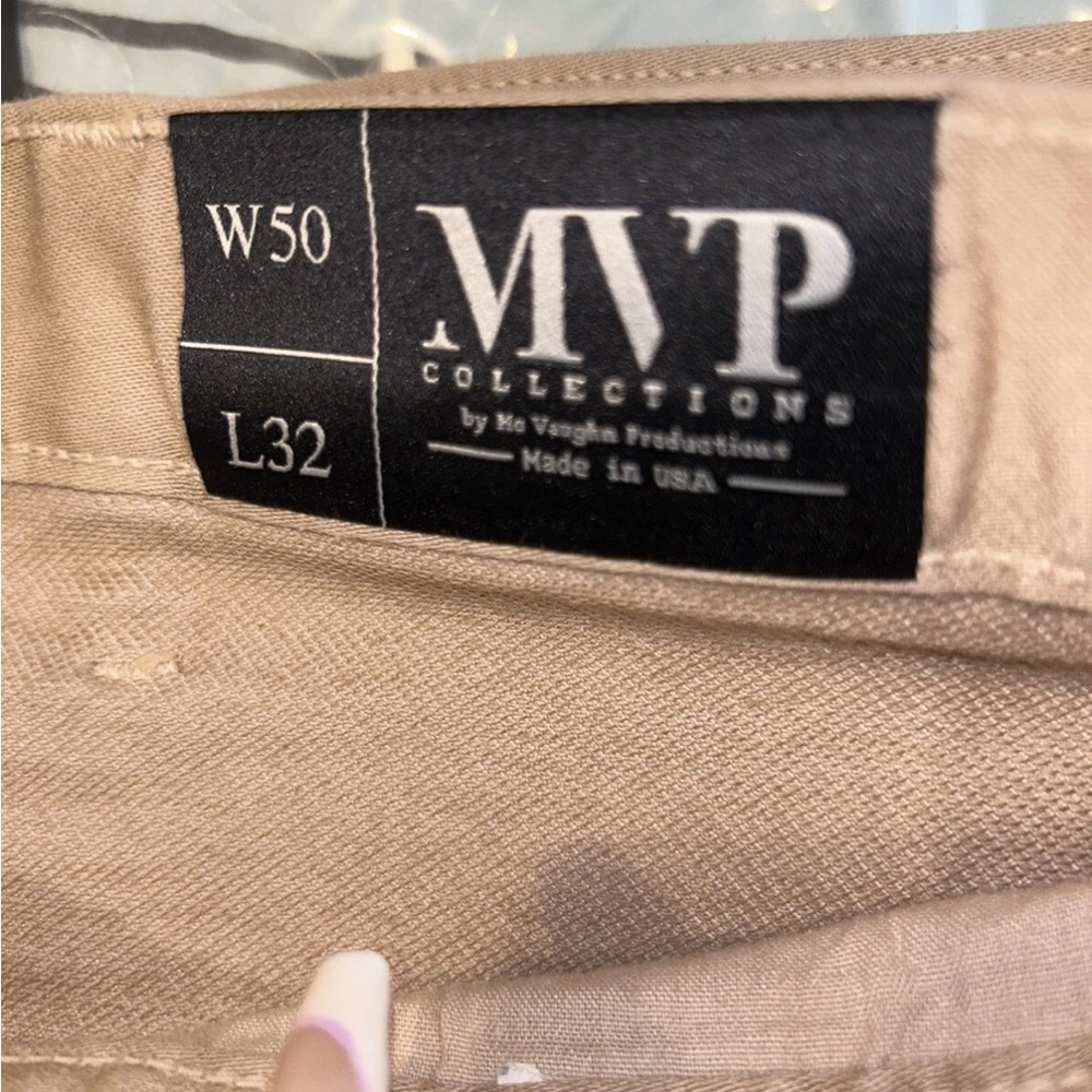 Men's Big & Tall Relaxed Fit Jeans in Tan - Picture 2 of 5